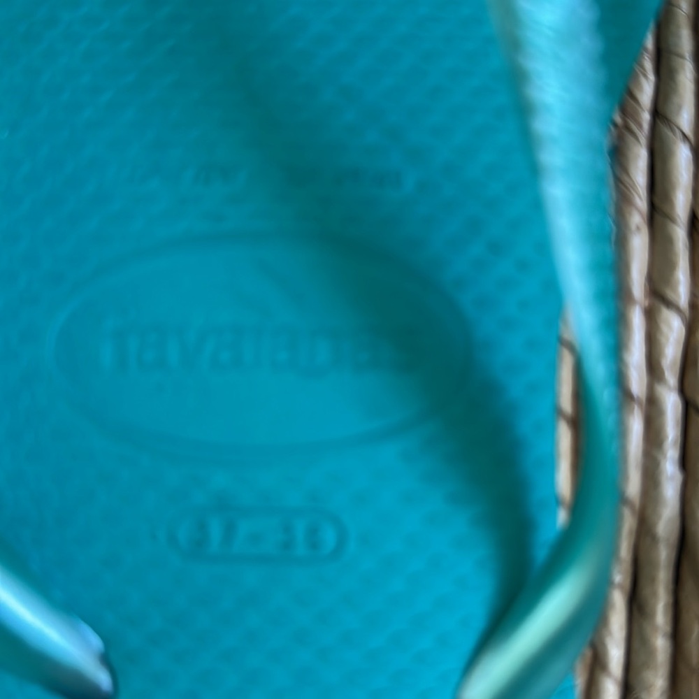 Havaianas Aqua Blue Sandals - Picture 2 of 2